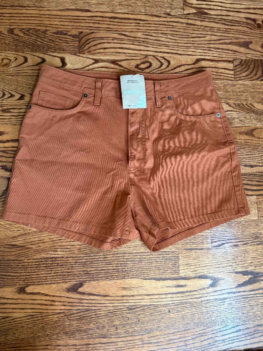 Patagonia Classic Organic Cotton Shorts -New NWT Robin Brown Rust Womens Size 10